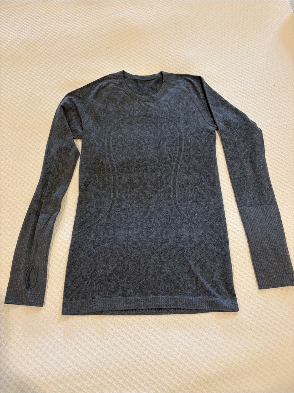 Lululemon Charcoal Crewneck Long-Sleeve